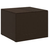 NNEVL Garden Storage Box Brown 291L Poly Rattan