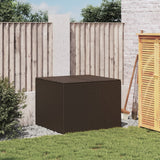 NNEVL Garden Storage Box Brown 291L Poly Rattan