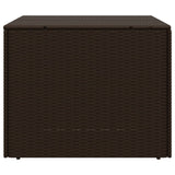 NNEVL Garden Storage Box Brown 291L Poly Rattan