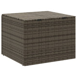 NNEVL Garden Storage Box Grey 291L Poly Rattan
