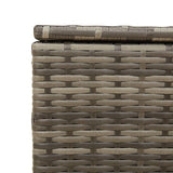 NNEVL Garden Storage Box Grey 291L Poly Rattan