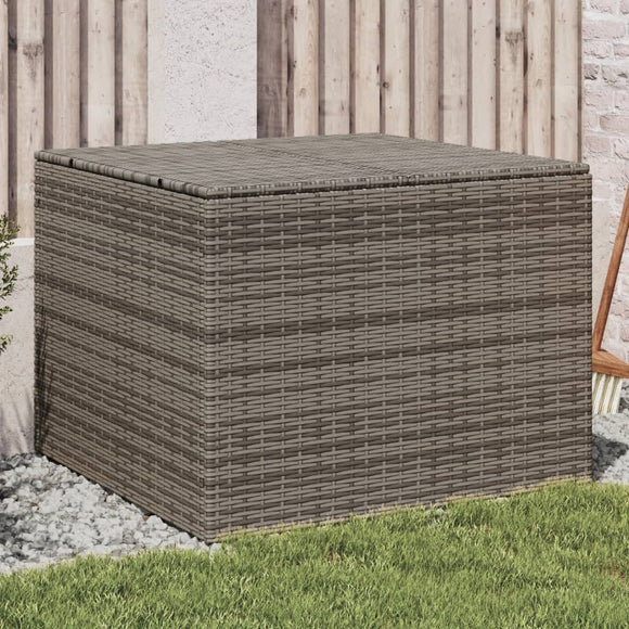 NNEVL Garden Storage Box Grey 291L Poly Rattan