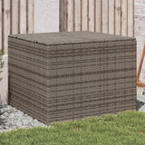NNEVL Garden Storage Box Grey 291L Poly Rattan