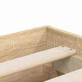 NNEVL Bed Frame with Drawers without Mattress Sonoma Oak 135x190 cm