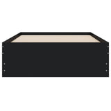 NNEVL Bed Frame with Drawers without Mattress Black 90x190 cm