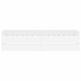 NNEVL Bed Frame with Drawers without Mattress White 90x190 cm