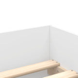 NNEVL Bed Frame with Drawers without Mattress White 90x190 cm