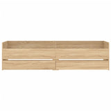 NNEVL Bed Frame with Drawers without Mattress Sonoma Oak 90x190 cm