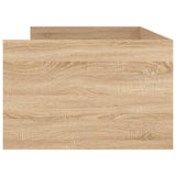NNEVL Bed Frame with Drawers without Mattress Sonoma Oak 90x190 cm
