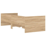 NNEVL Bed Frame with Drawers without Mattress Sonoma Oak 90x190 cm