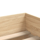 NNEVL Bed Frame with Drawers without Mattress Sonoma Oak 90x190 cm
