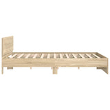 NNEVL Bed Frame without Mattress Sonoma Oak 150x200 cm
