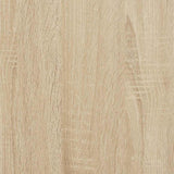 NNEVL Bed Frame without Mattress Sonoma Oak 150x200 cm