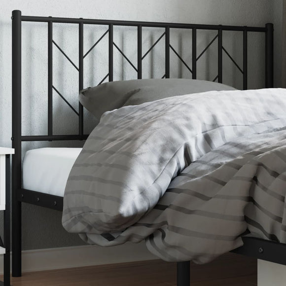 NNEVL Metal Headboard Black 107 cm King Single