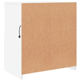 NNEVL Sideboard with LED Lights White 60x37x67 cm