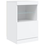 NNEVL Sideboard with LED Lights White 41x37x67 cm