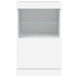 NNEVL Sideboard with LED Lights White 41x37x67 cm