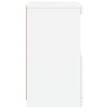 NNEVL Sideboard with LED Lights White 41x37x67 cm