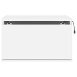 NNEVL Wall-mounted Bedside Cabinets with LED Lights 2 pcs White