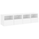 NNEVL TV Wall Cabinets 2 pcs White 60x30x30 cm Engineered Wood