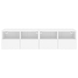 NNEVL TV Wall Cabinets 2 pcs White 60x30x30 cm Engineered Wood