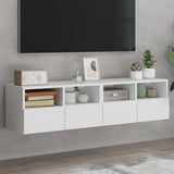 NNEVL TV Wall Cabinets 2 pcs White 60x30x30 cm Engineered Wood