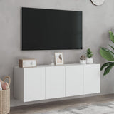 NNEVL TV Cabinets Wall-mounted 2 pcs White 60x30x41 cm