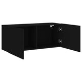 NNEVL TV Cabinet Wall-mounted Black 100x30x41 cm