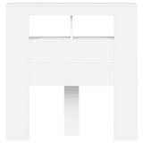 NNEVL LED Headboard White 100 cm Engineered Wood