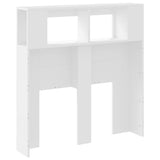 NNEVL LED Headboard White 100 cm Engineered Wood