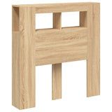 NNEVL LED Headboard Sonoma Oak 100x18.5x103.5 cm Engineered Wood