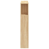 NNEVL LED Headboard Sonoma Oak 100x18.5x103.5 cm Engineered Wood