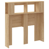 NNEVL LED Headboard Sonoma Oak 100x18.5x103.5 cm Engineered Wood