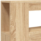 NNEVL LED Headboard Sonoma Oak 100x18.5x103.5 cm Engineered Wood