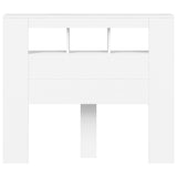 NNEVL LED Headboard White 120 cm Engineered Wood