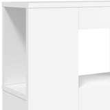 NNEVL LED Headboard White 120 cm Engineered Wood