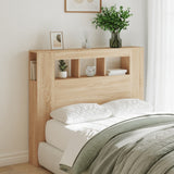 NNEVL LED Headboard Sonoma Oak 120 cm Engineered Wood