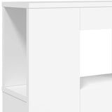 NNEVL LED Headboard White 140x18.5x103.5 cm Engineered Wood