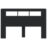 NNEVL LED Headboard Black 160 cm Engineered Wood