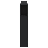 NNEVL LED Headboard Black 160 cm Engineered Wood