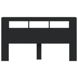 NNEVL LED Headboard Black 180x18.5x103.5 cm Engineered Wood