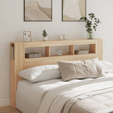 NNEVL LED Headboard Sonoma Oak 180 cm Engineered Wood