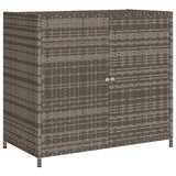 NNEVL Garden Storage Cabinet Grey 83x45x76 cm Poly Rattan