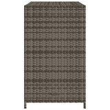 NNEVL Garden Storage Cabinet Grey 83x45x76 cm Poly Rattan