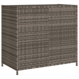 NNEVL Garden Storage Cabinet Grey 83x45x76 cm Poly Rattan