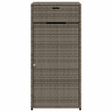 NNEVL Garden Storage Cabinet Grey 55x55x111 cm Poly Rattan