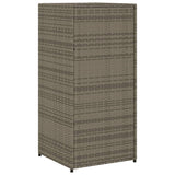 NNEVL Garden Storage Cabinet Grey 55x55x111 cm Poly Rattan