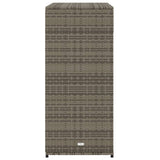 NNEVL Garden Storage Cabinet Grey 105x55x113 cm Poly Rattan