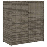 NNEVL Garden Storage Cabinet Grey 105x55x113 cm Poly Rattan