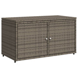NNEVL Garden Storage Cabinet Grey 110x55x60.5 cm Poly Rattan
